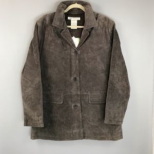 JESSICA HOLBROOK Suede Leather Jacket
